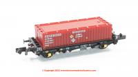 RT-PFA003-O Revolution Trains PFA 2 Axle Container Flat Triple Pack - DRS LLNW